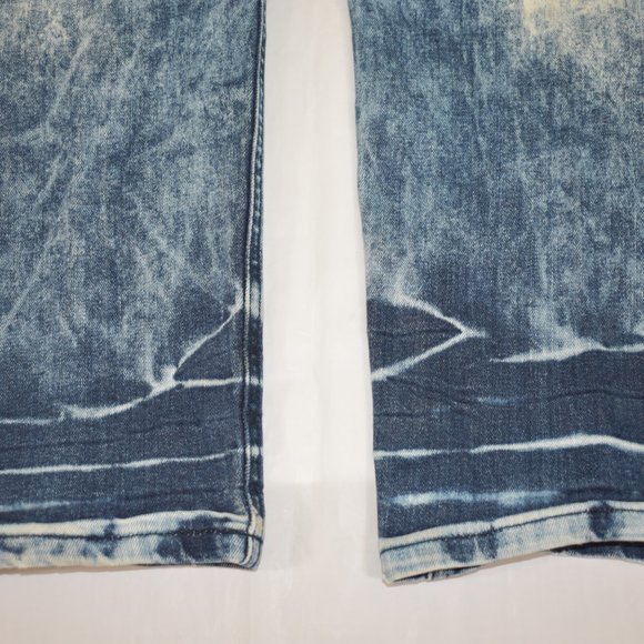 Men’s Focus Company Co Distressed Acid Washed Demin Skater Jeans size 34x32 - Picture 11 of 11